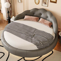 Elegantes rundes Chesterfield-Design-Bett