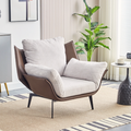 Moderner Design-Lounge-Sessel in Leder-Optik