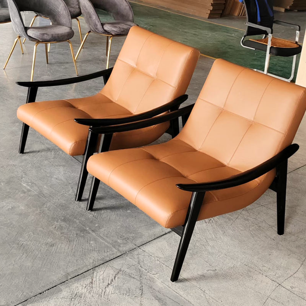 Stilvoller Retro-Lounge-Sessel in Braun